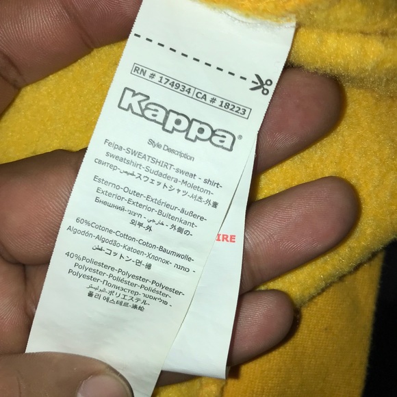 Rare kappa hoodie and rare size *Goodluck finding - Picture 5 of 6